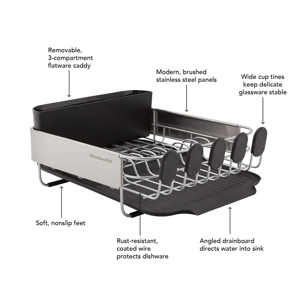 KitchenAid panneau inox robuste résistant à l'usage quotidien