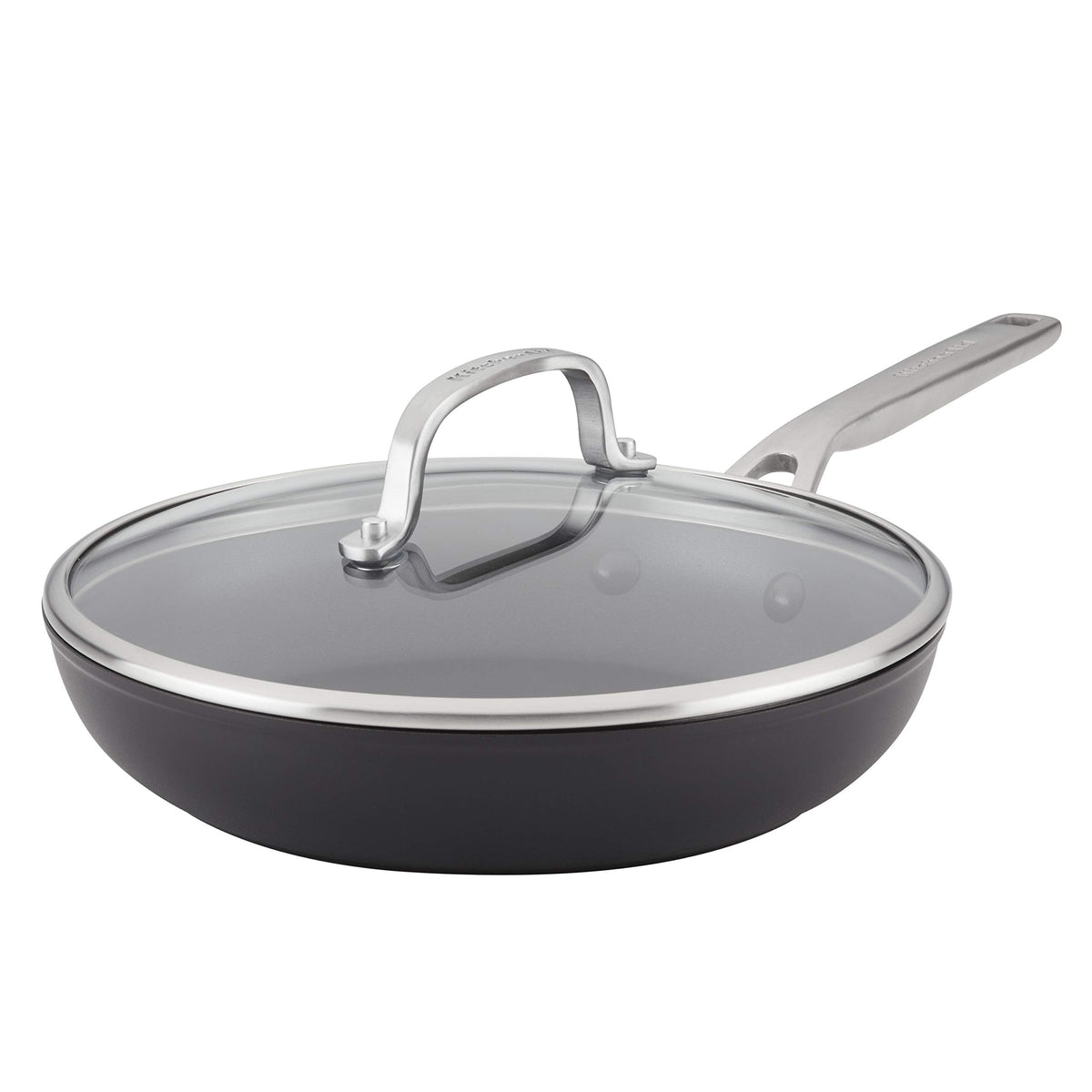KitchenAid face avant de la poêle 10 pouces, finition noire et design durable