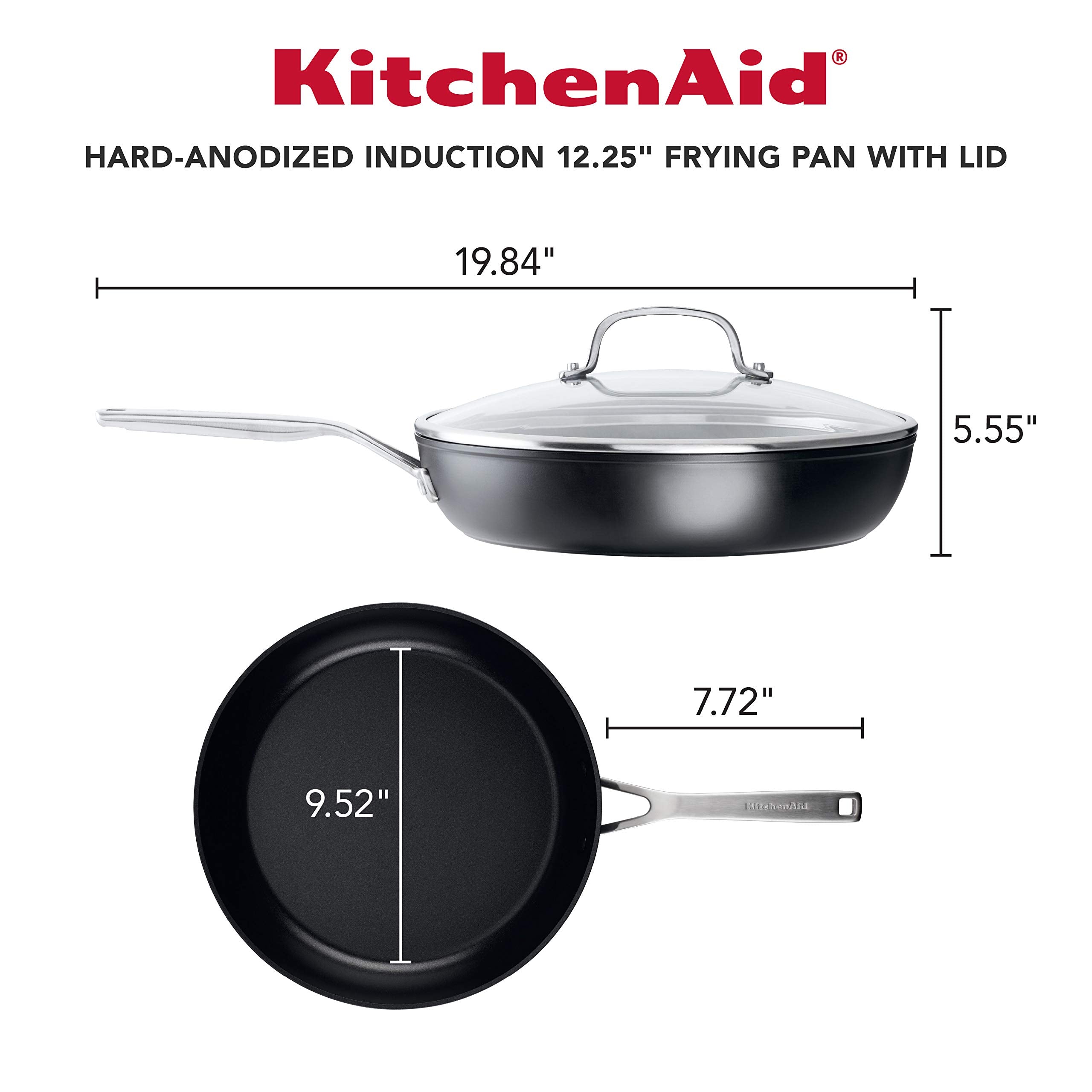KitchenAid couvercle en verre transparent permettant surveillance sans perte de chaleur
