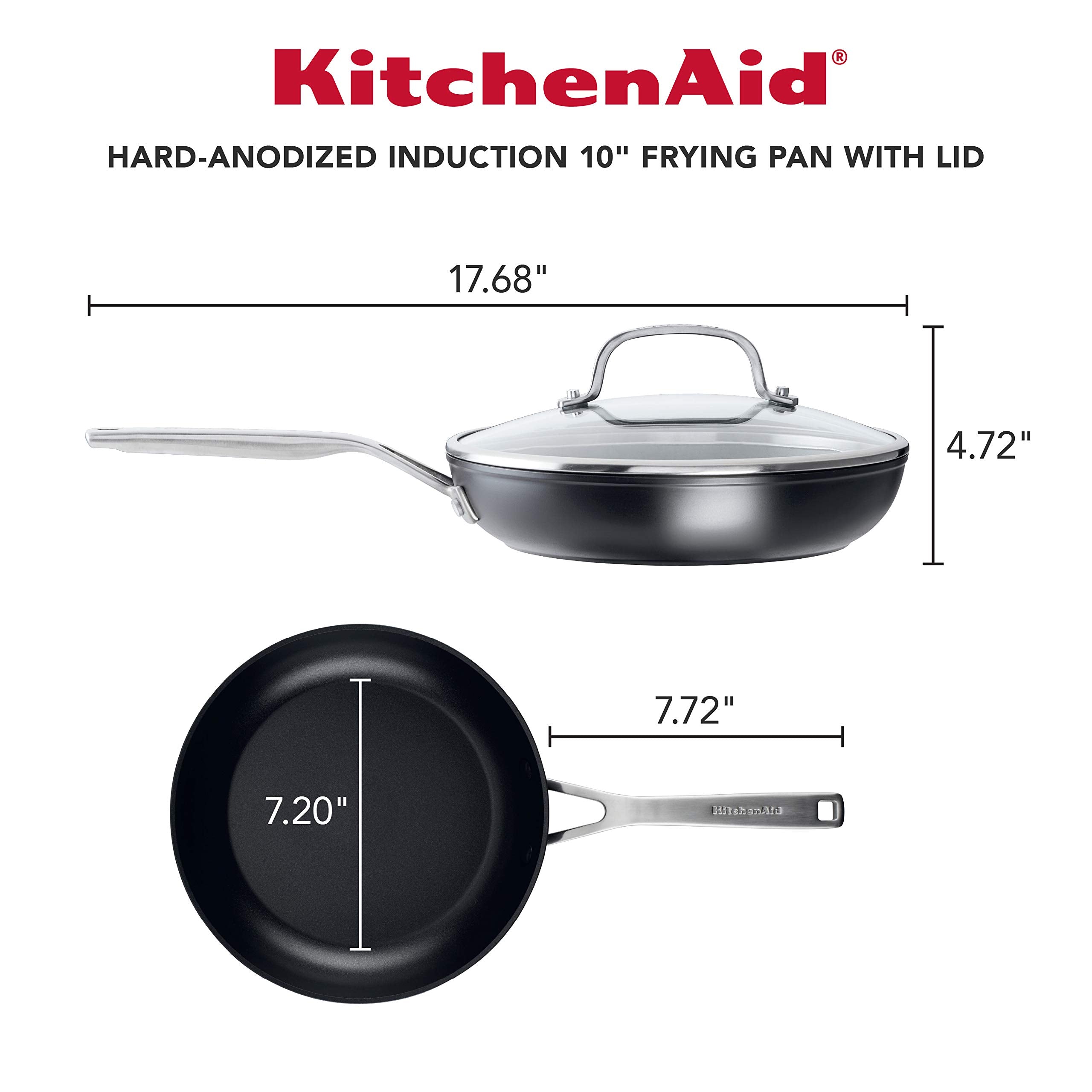 KitchenAid zoom sur la base forgée montrant diffusion de chaleur améliorée