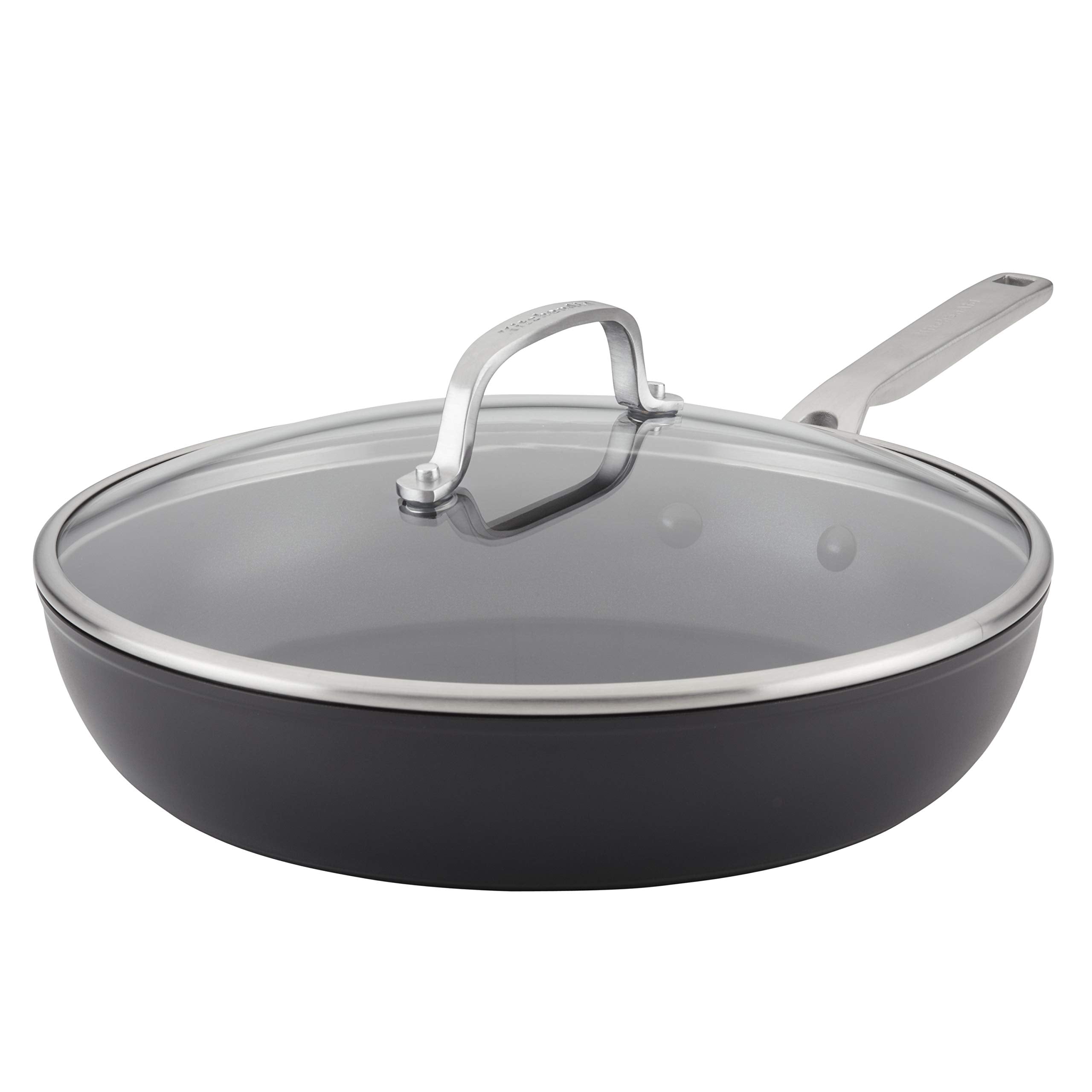 KitchenAid face avant de la poêle matte black montrant finition résistante