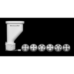 KitchenAid coffret ouvert montrant tous les disques et accessoires organisés