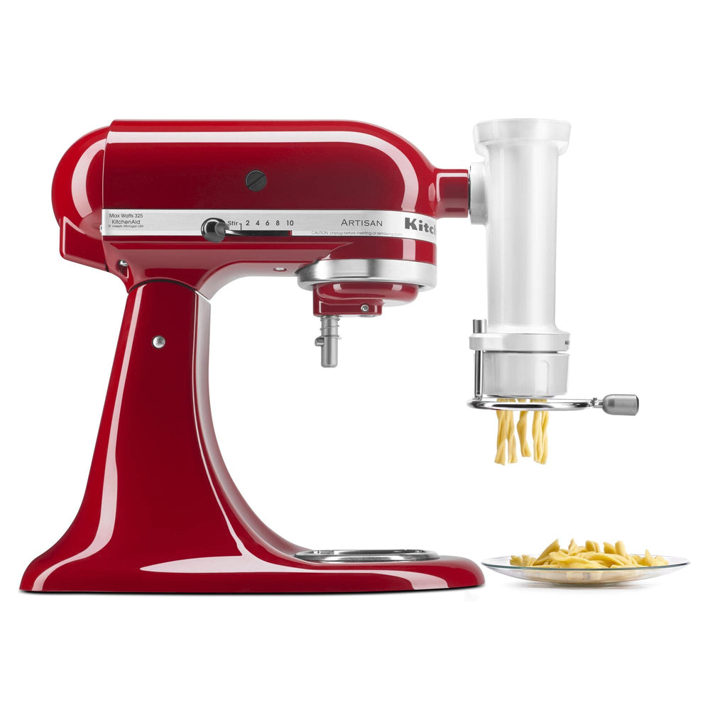 KitchenAid presse à pâtes face avant affichant la fixation et forme