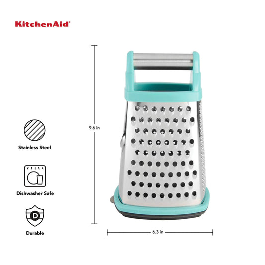 KitchenAid poignée inox ergonomique gros plan pour prise confortable