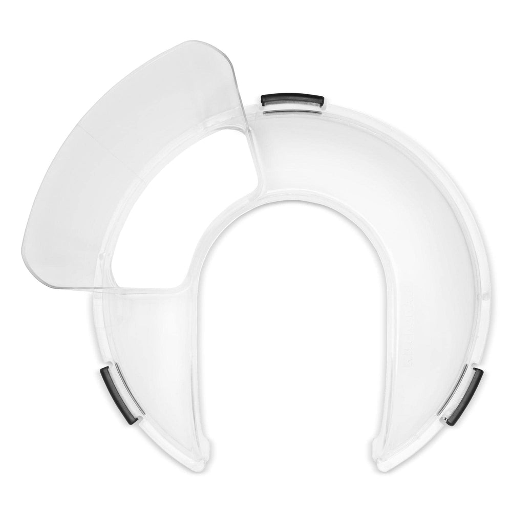KitchenAid vue de face du shield verseur fixé au bol pour éviter les éclaboussures