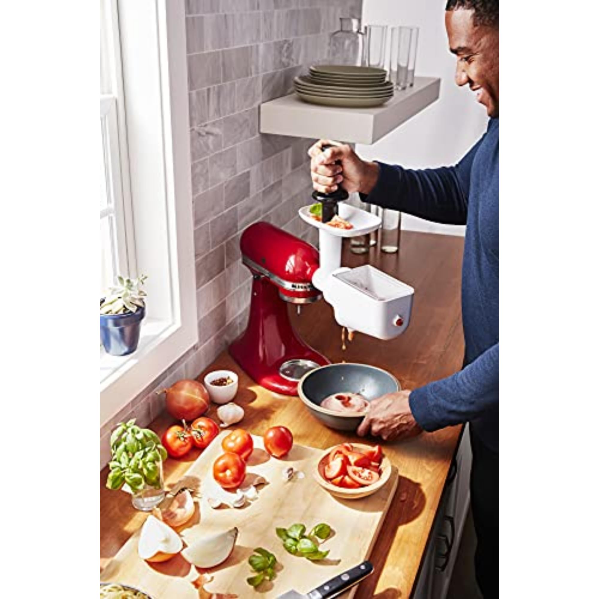KitchenAid tamis en cuisine lifestyle pour confitures maison rapides