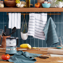 KitchenAid gros plan sur la texture du torchon uni pour absorption rapide