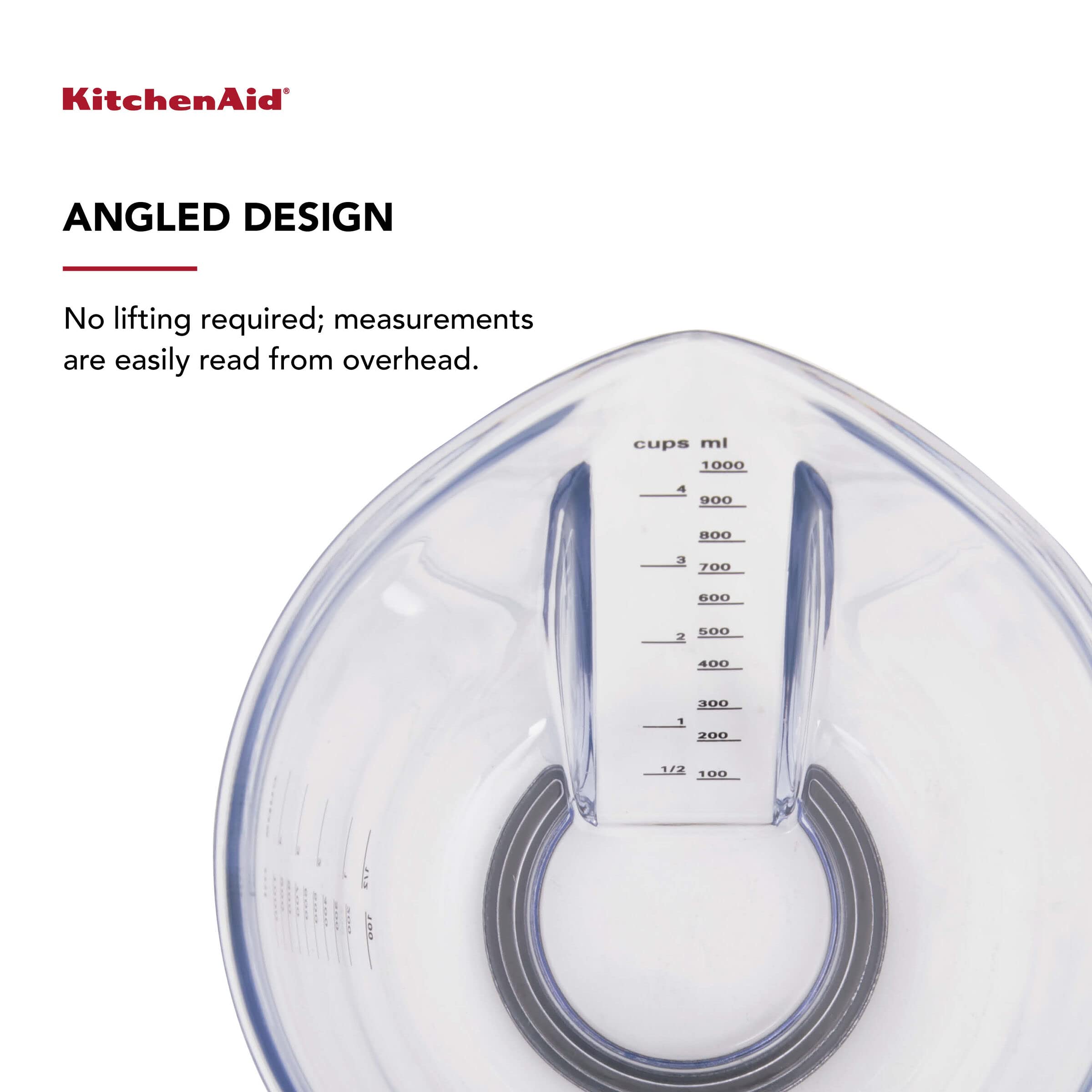 KitchenAid graduation angulée visible pour lecture facile