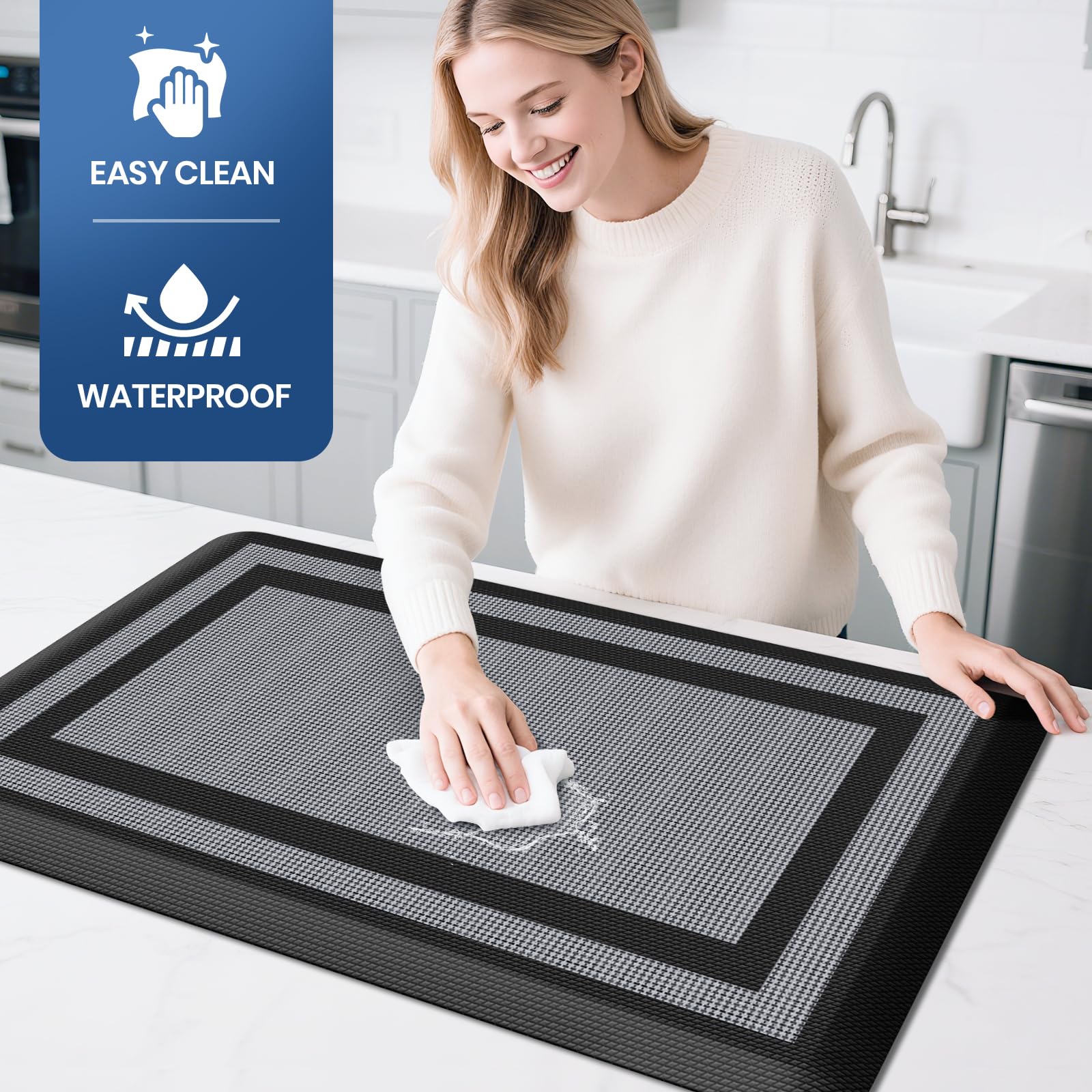 KitchenClouds dessous antidérapant garantissant maintien sûr sur sol dur