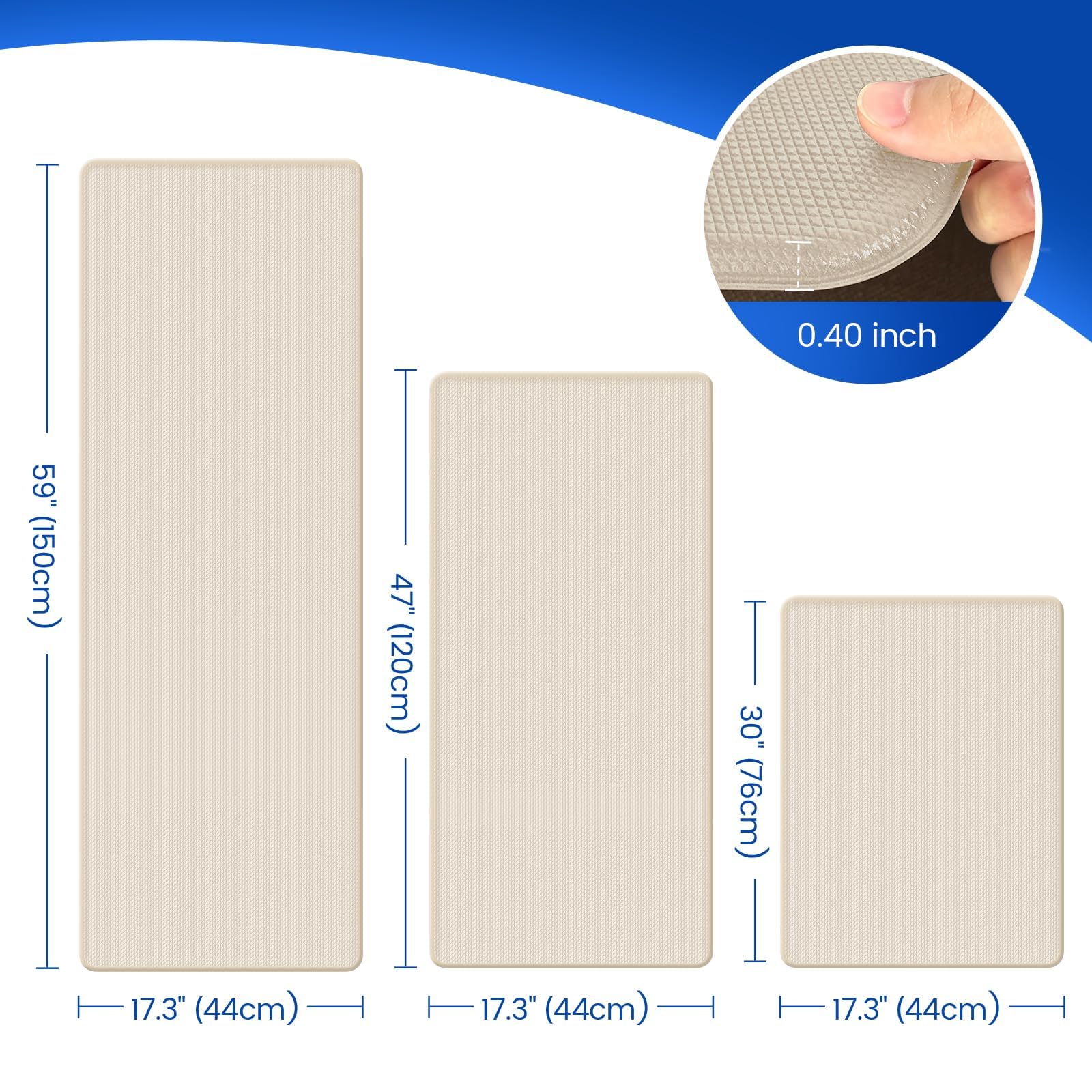 KitchenClouds gros plan texture PVC illustrant confort et résistance