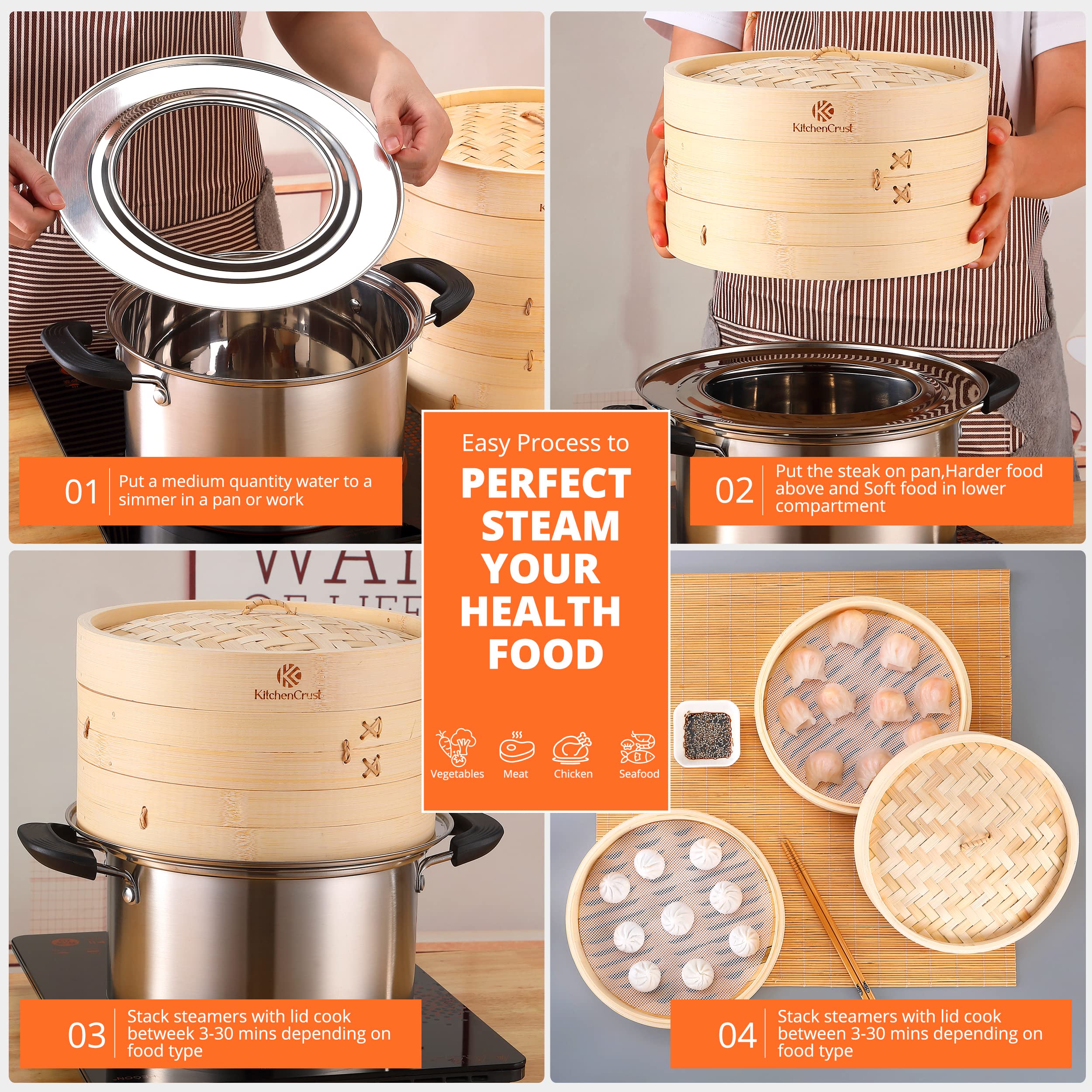 KitchenCrust doublure silicone réutilisable nettoyable, empêche les aliments d'adhérer