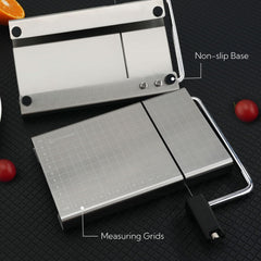 KITCHENDAO grilles de mesure visibles pour tranches identiques et portionnage précis