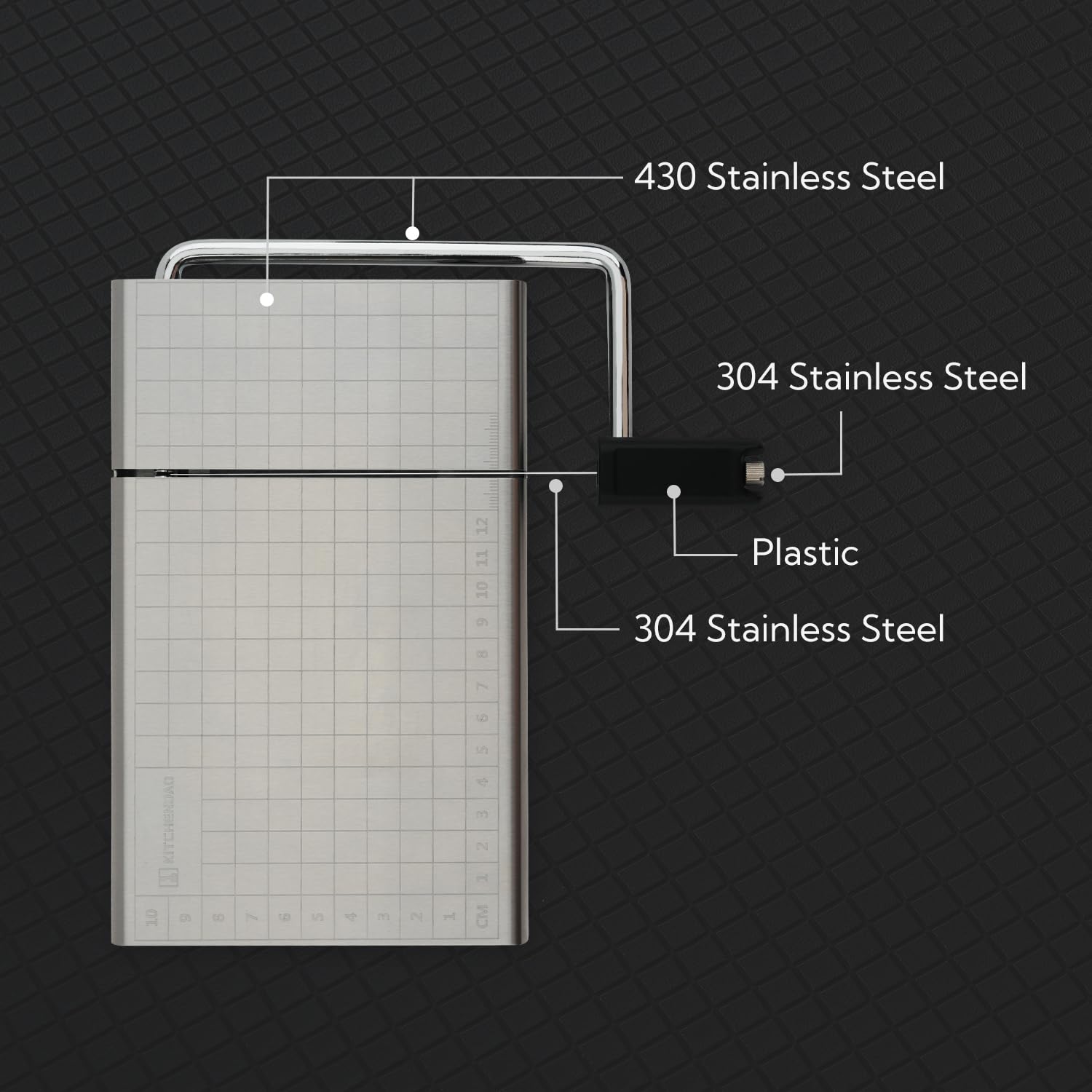 KITCHENDAO plan de coupe montrant surface lisse et finition facile à nettoyer