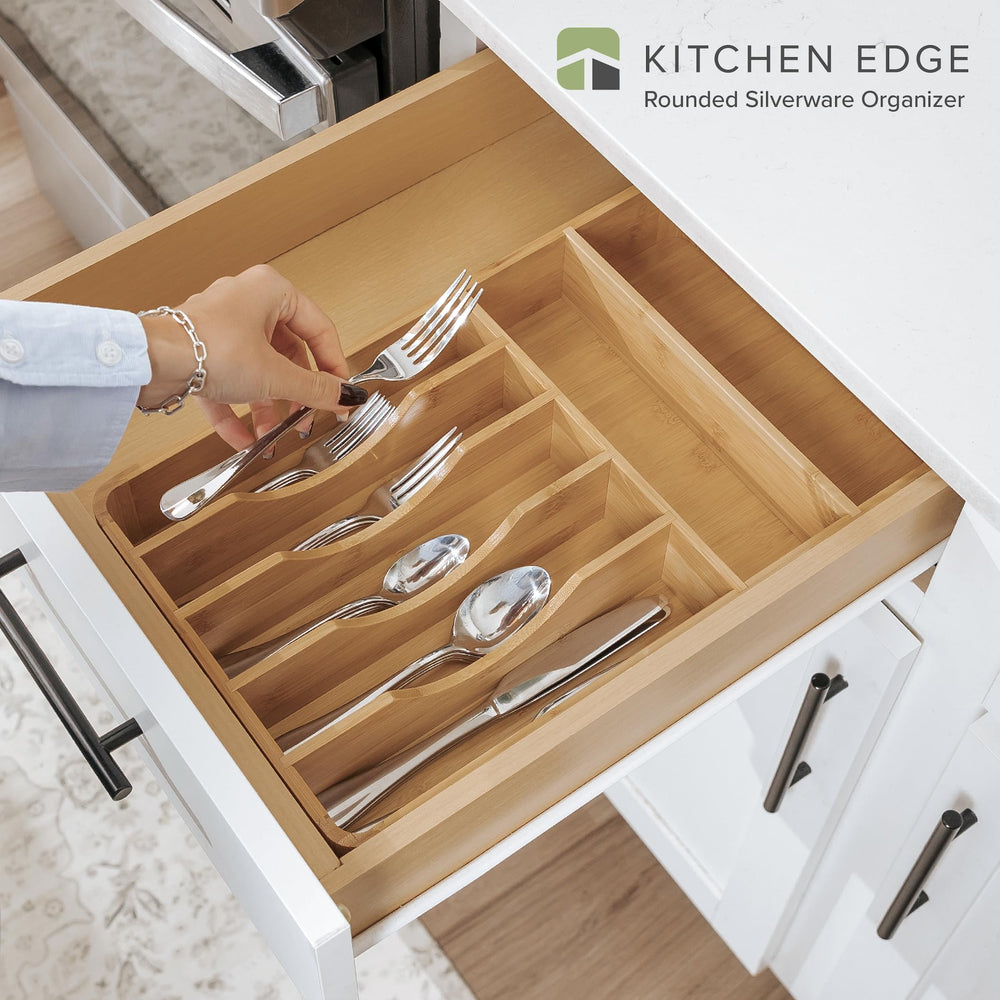KitchenEdge gros plan bambou montrant texture naturelle et durabilité