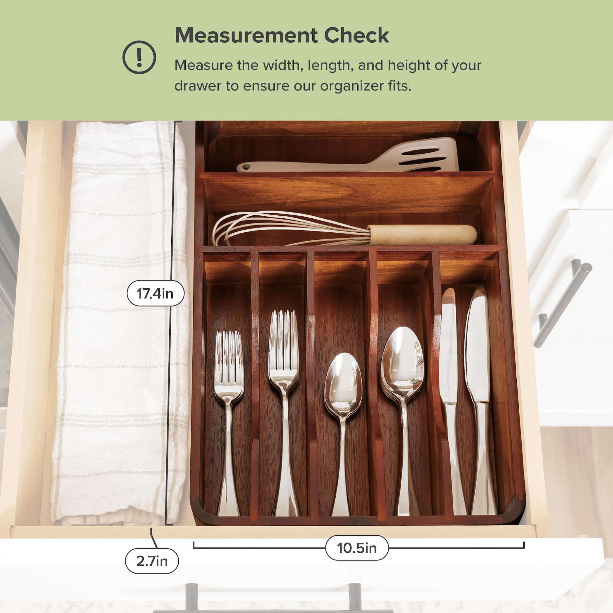 KitchenEdge gros plan grain d'acacia souligne durabilité et style