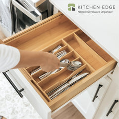 KitchenEdge gros plan sur grain de bambou durable et esthétique naturelle