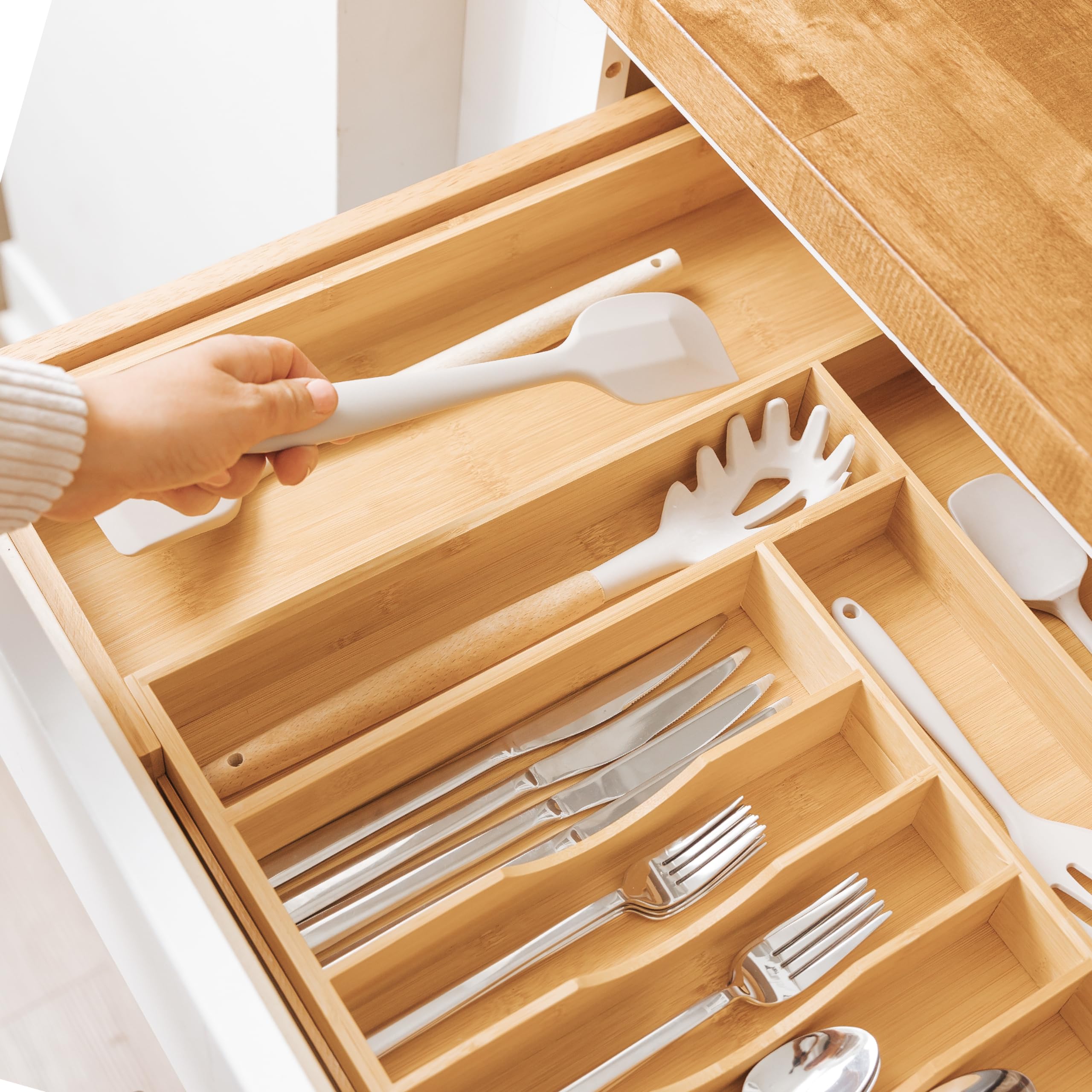 KitchenEdge texture bambou massif, qualité durable et esthétique