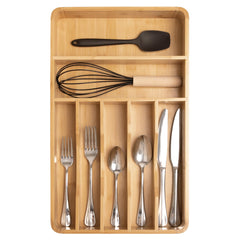 KitchenEdge vue avant de l'organiseur montrant rangement propre et gain de place