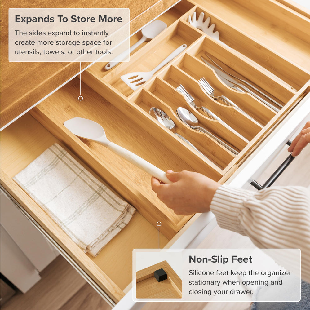 KitchenEdge plan profil montrant hauteur supplémentaire pour ustensiles