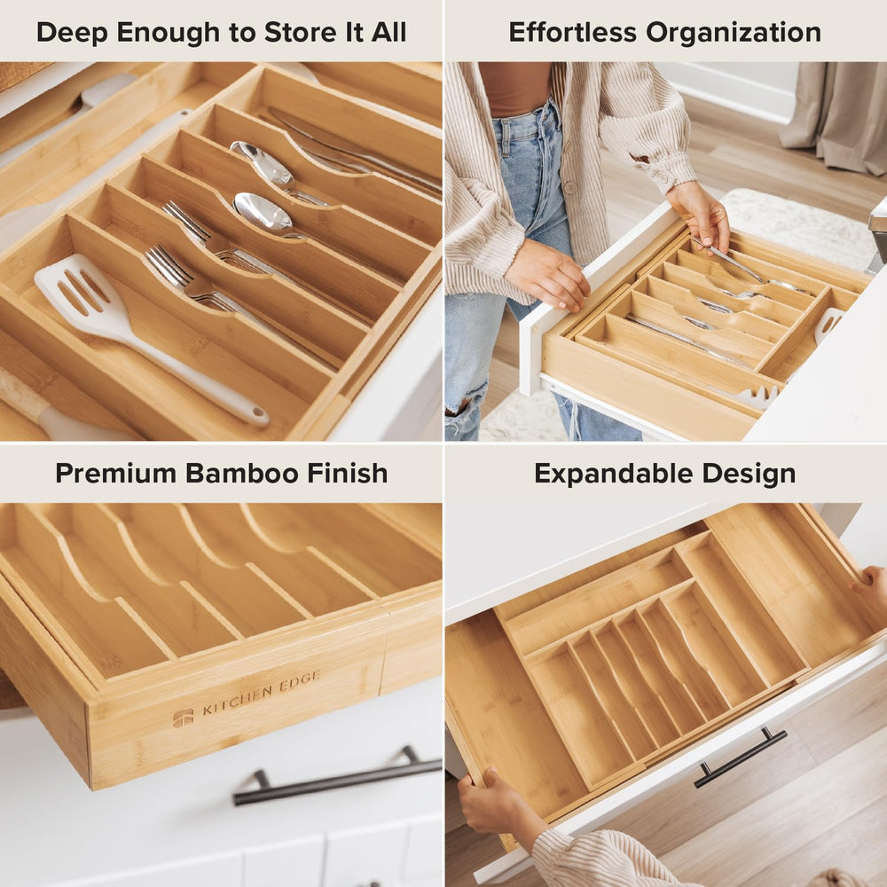 KitchenEdge installé dans un tiroir avec couverts, accès rapide et ordonné