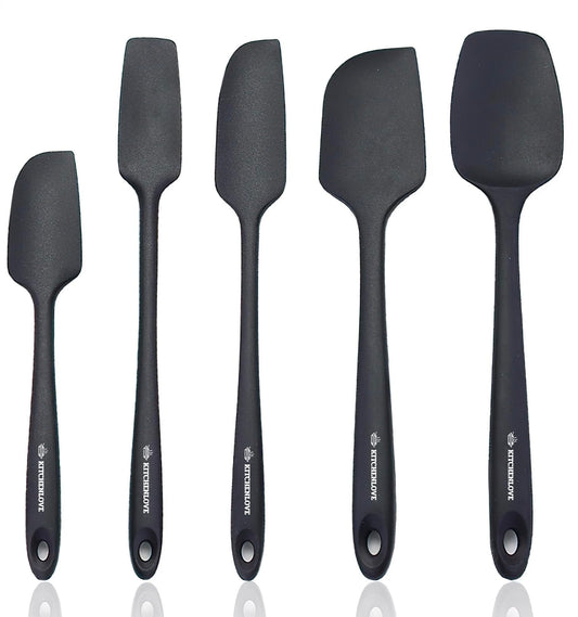 KITCHENLOVE ensemble de spatules face montrant design monobloc et couleurs pratiques