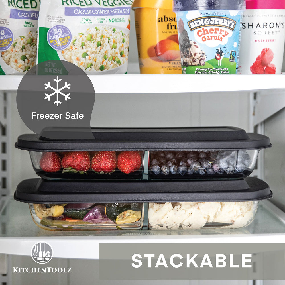 kitchentoolz comparaison taille main illustrant capacité 2,3 pintes utile