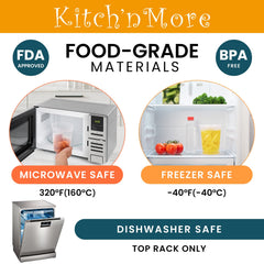 Kitch’nMore boîtes empilées optimisant l’espace et le rangement dans le placard