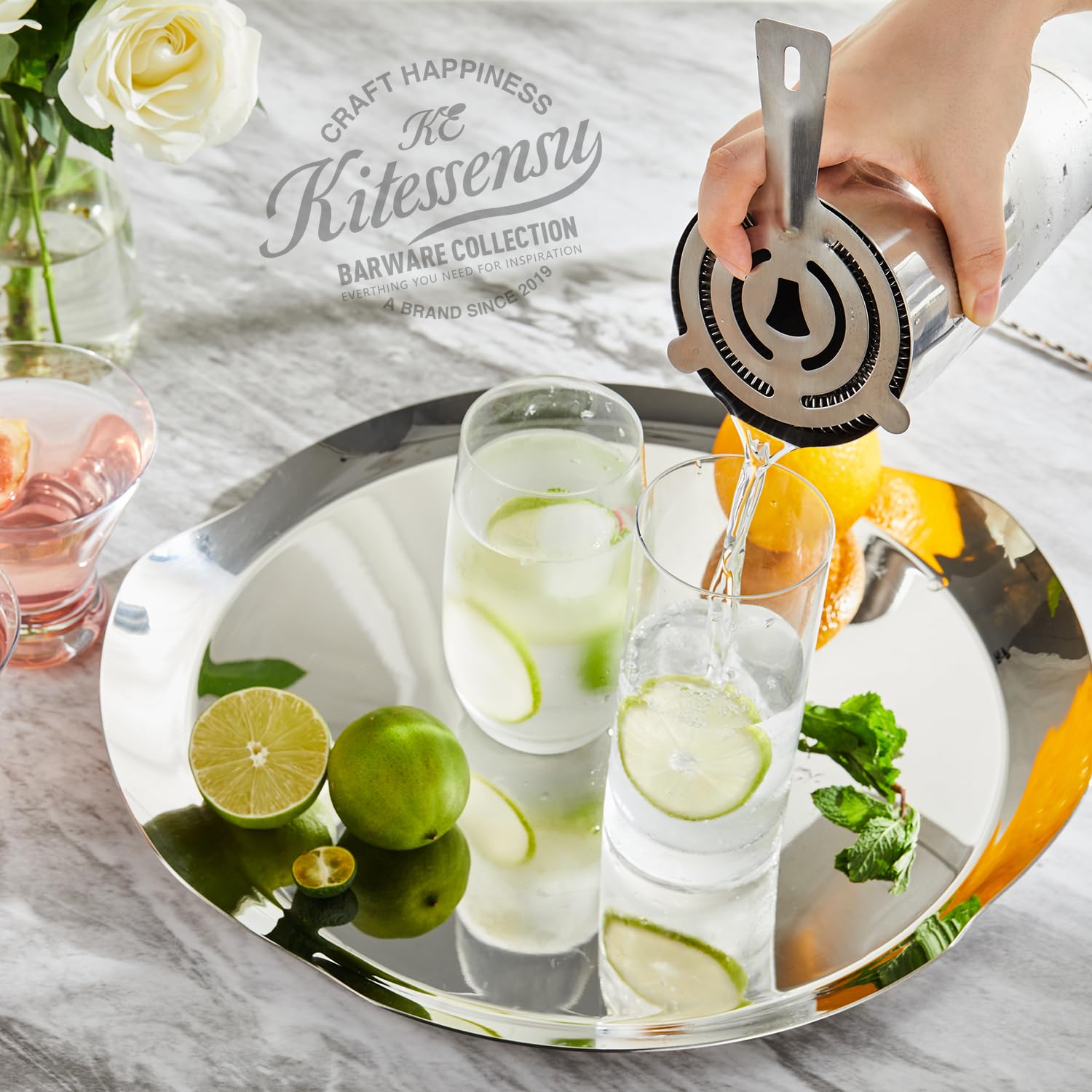 KITESSENSU shaker 28 oz pour préparer plusieurs cocktails simultanément
