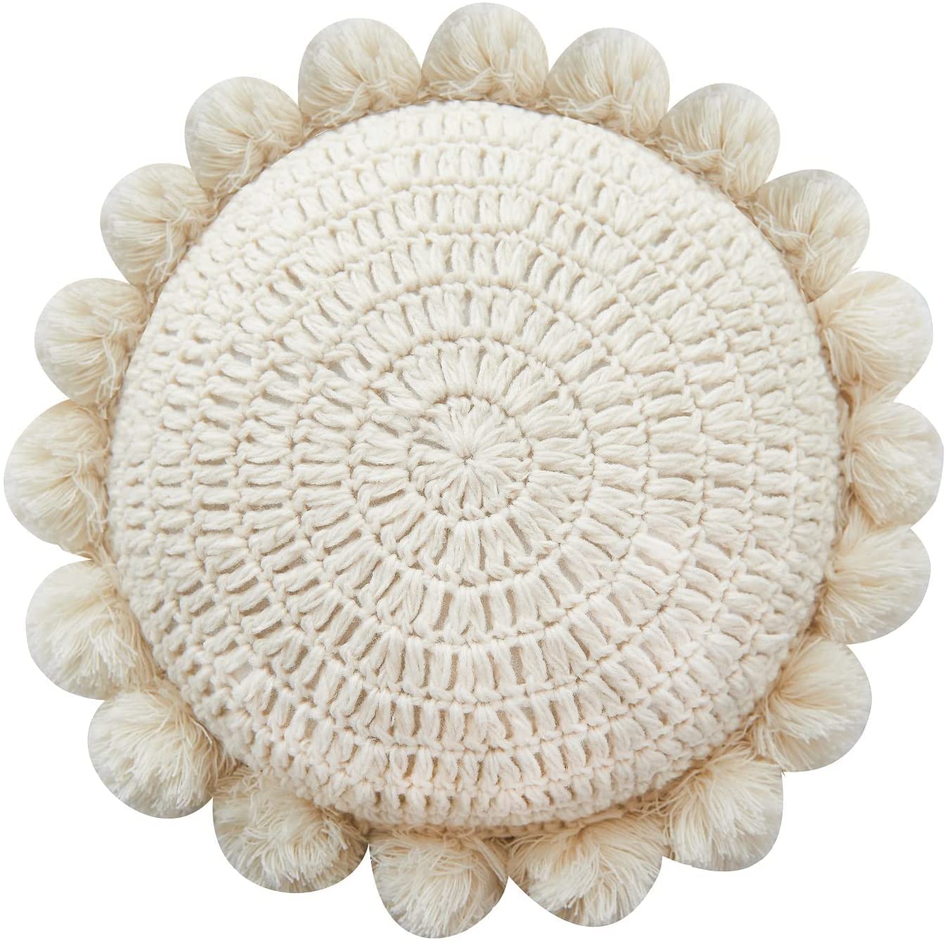kitletsuit coussin rond face avant montrant design et couleur pour décoration