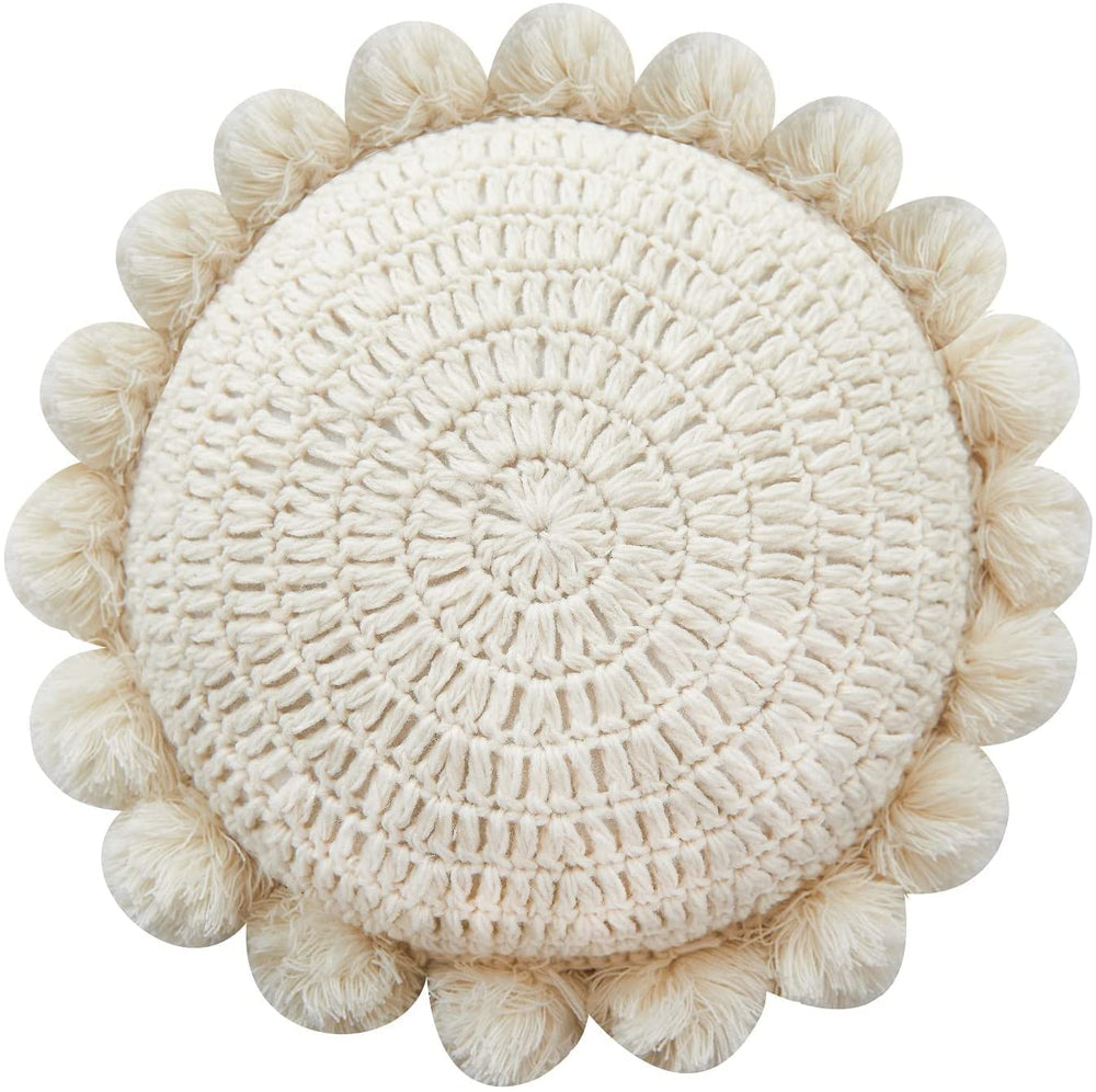 kitletsuit coussin rond face avant montrant design et couleur pour décoration