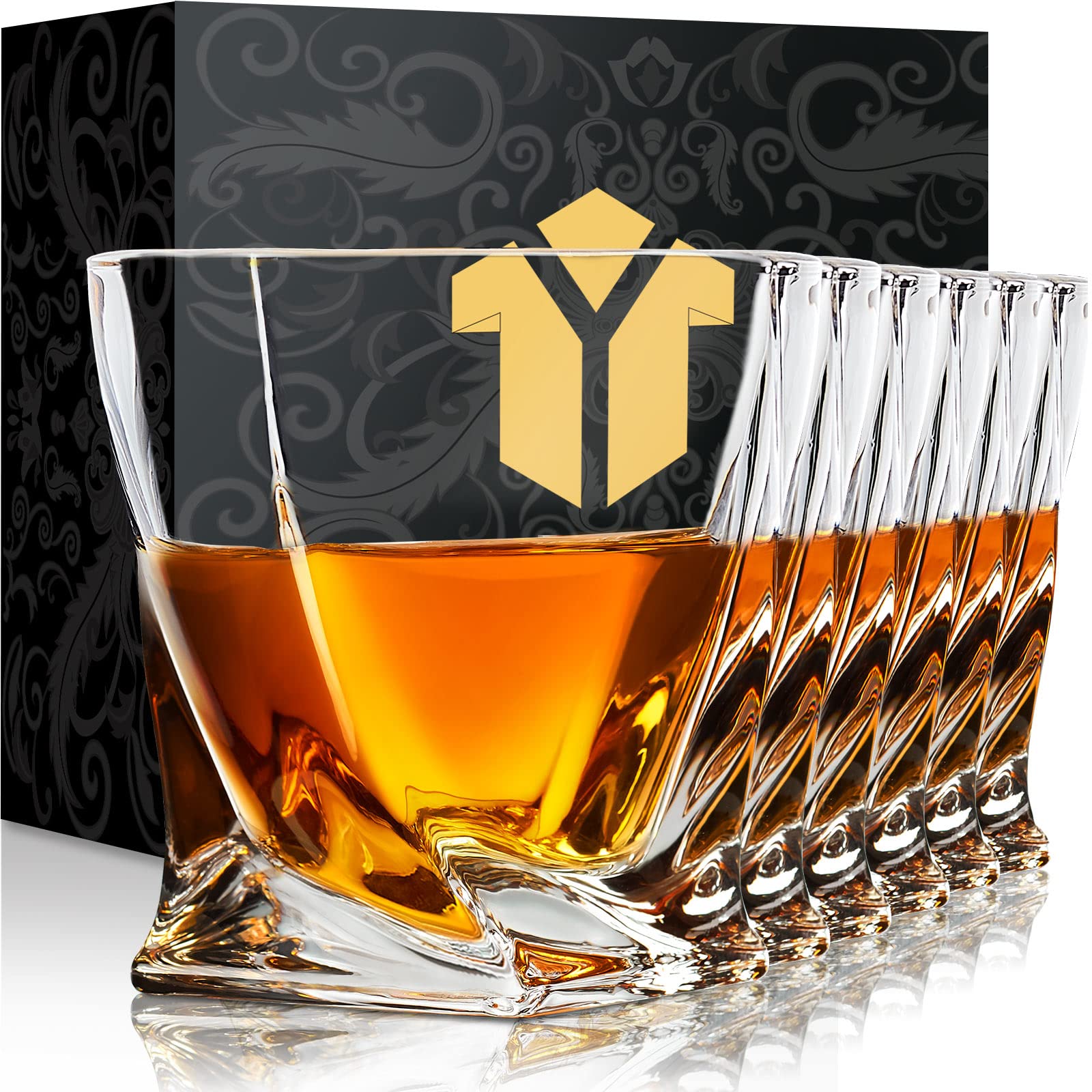 KITNATS vue de face du verre old fashioned, élégance et clarté améliorées
