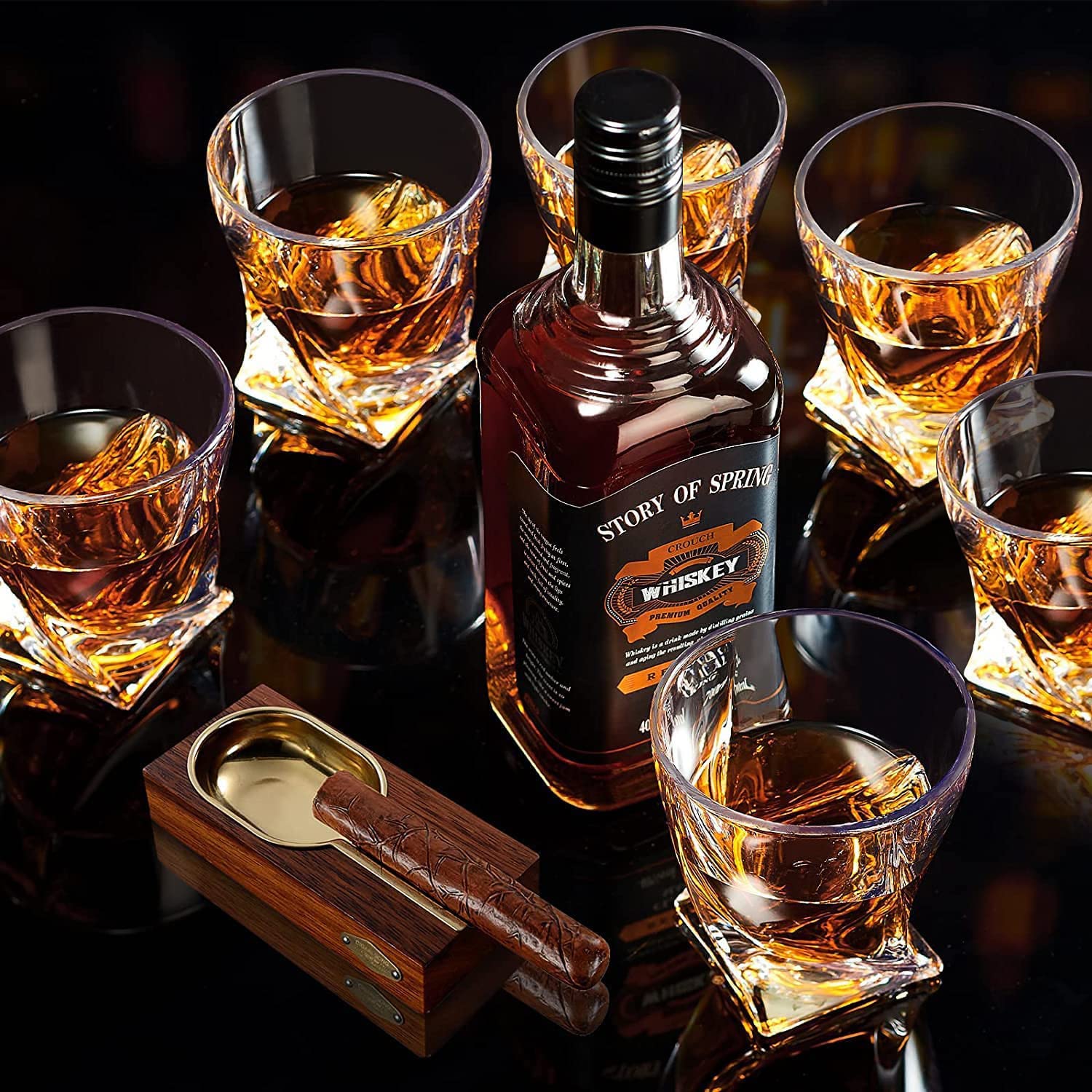 KITNATS verres en usage avec cocktail, présentation soignée pour invités