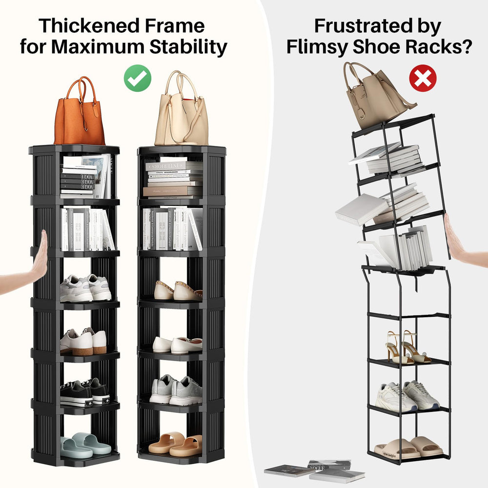 Kitstorack avec bottes hautes sur niveaux ajustés, rangement modulable
