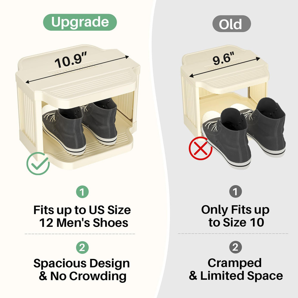 Kitstorack paires de chaussures rangées montrant capacité et ordre