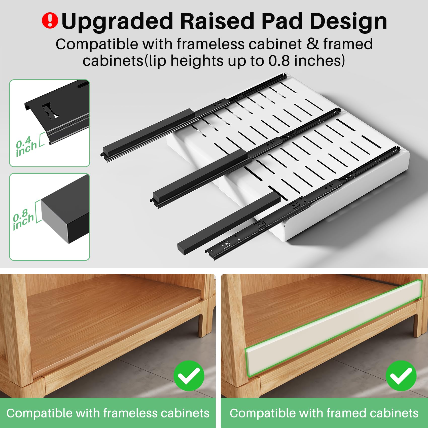 Kitstorack démonstration de l'extension réglable, ajustement 12"–20"