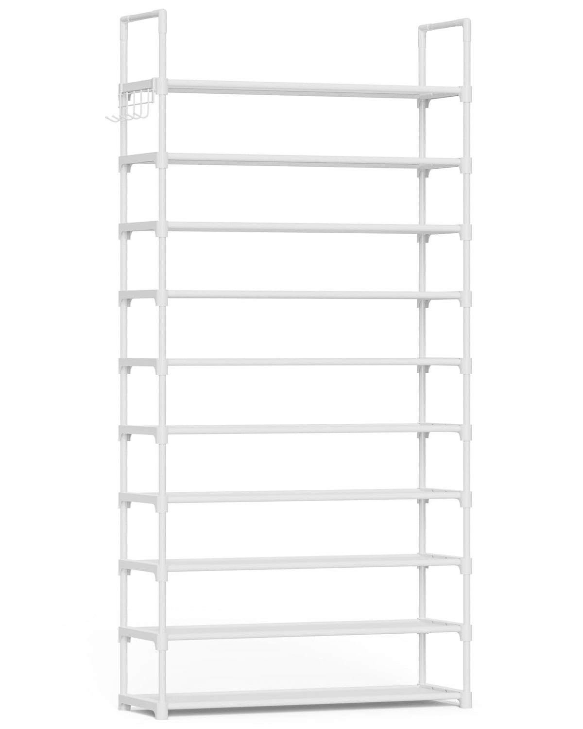 Kitsure vue de face du meuble blanc montrant rangement et accès rapide