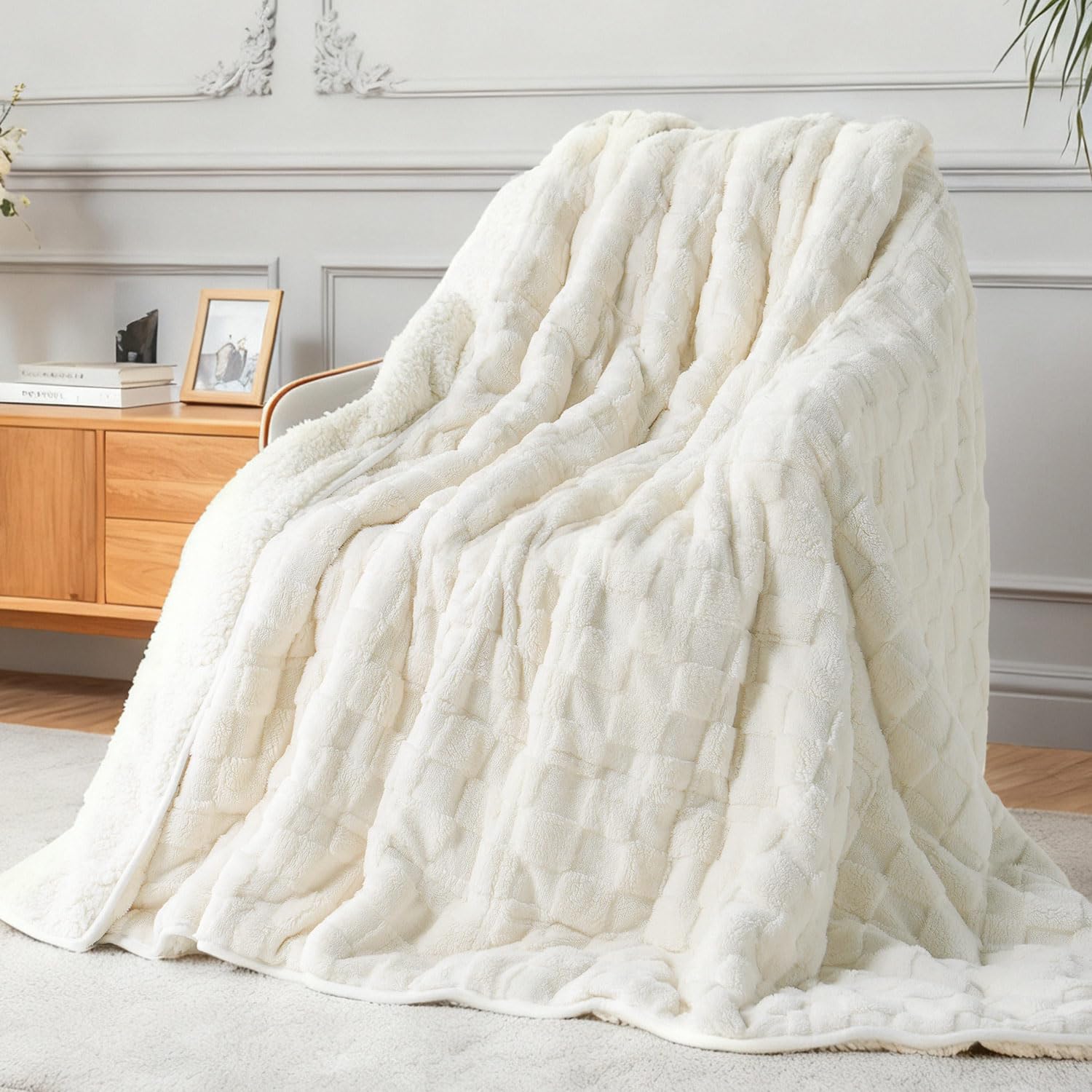 Kivik face avant checkered montrant texture douce et design moderne