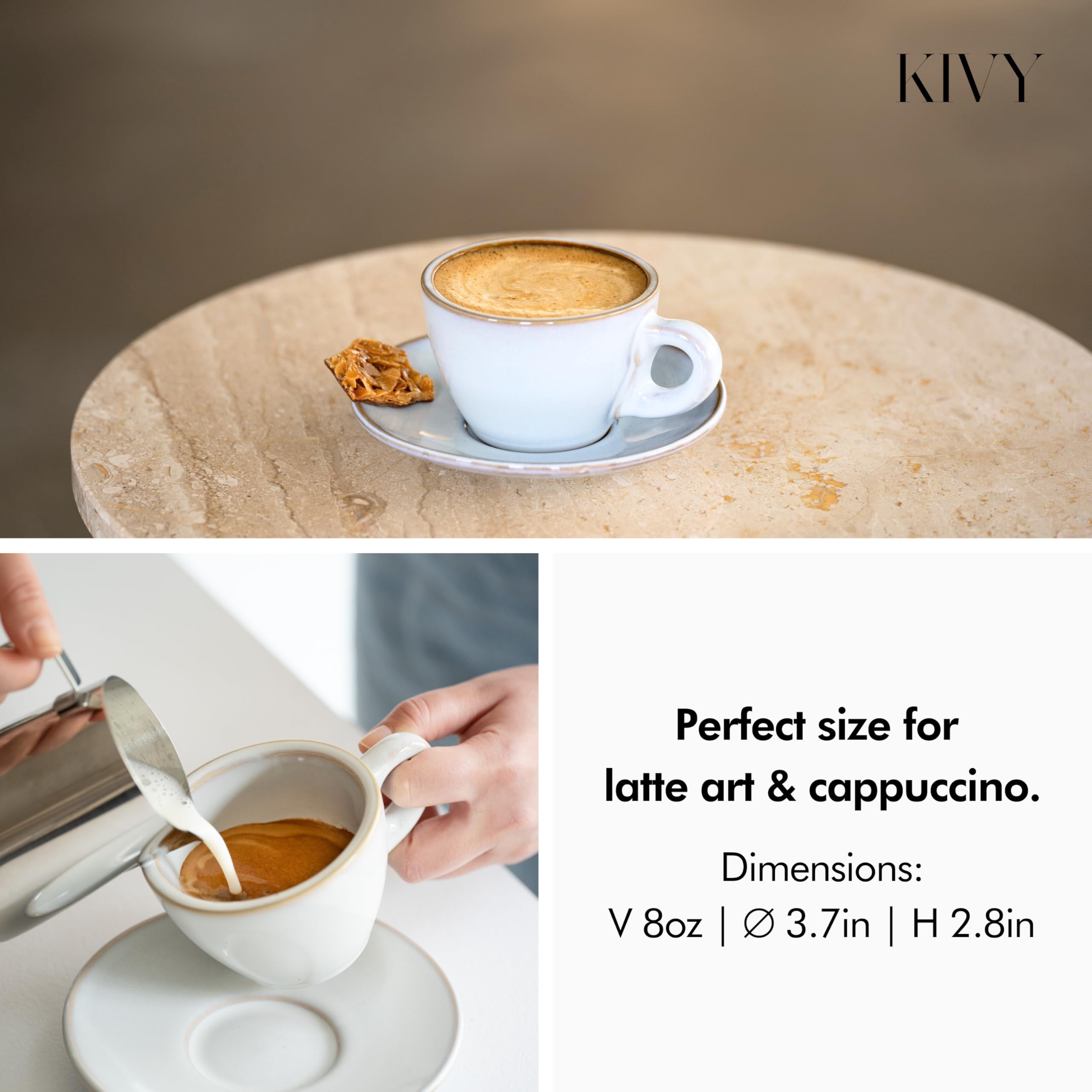 KIVY ensemble de tasses empilées illustrant gain de place et cohérence design