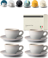 KIVY vue de face de la tasse cappuccino présentant un design italien élégant
