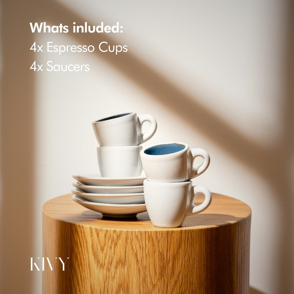 KIVY comparaison taille illustrant capacité 3 oz idéale pour espresso