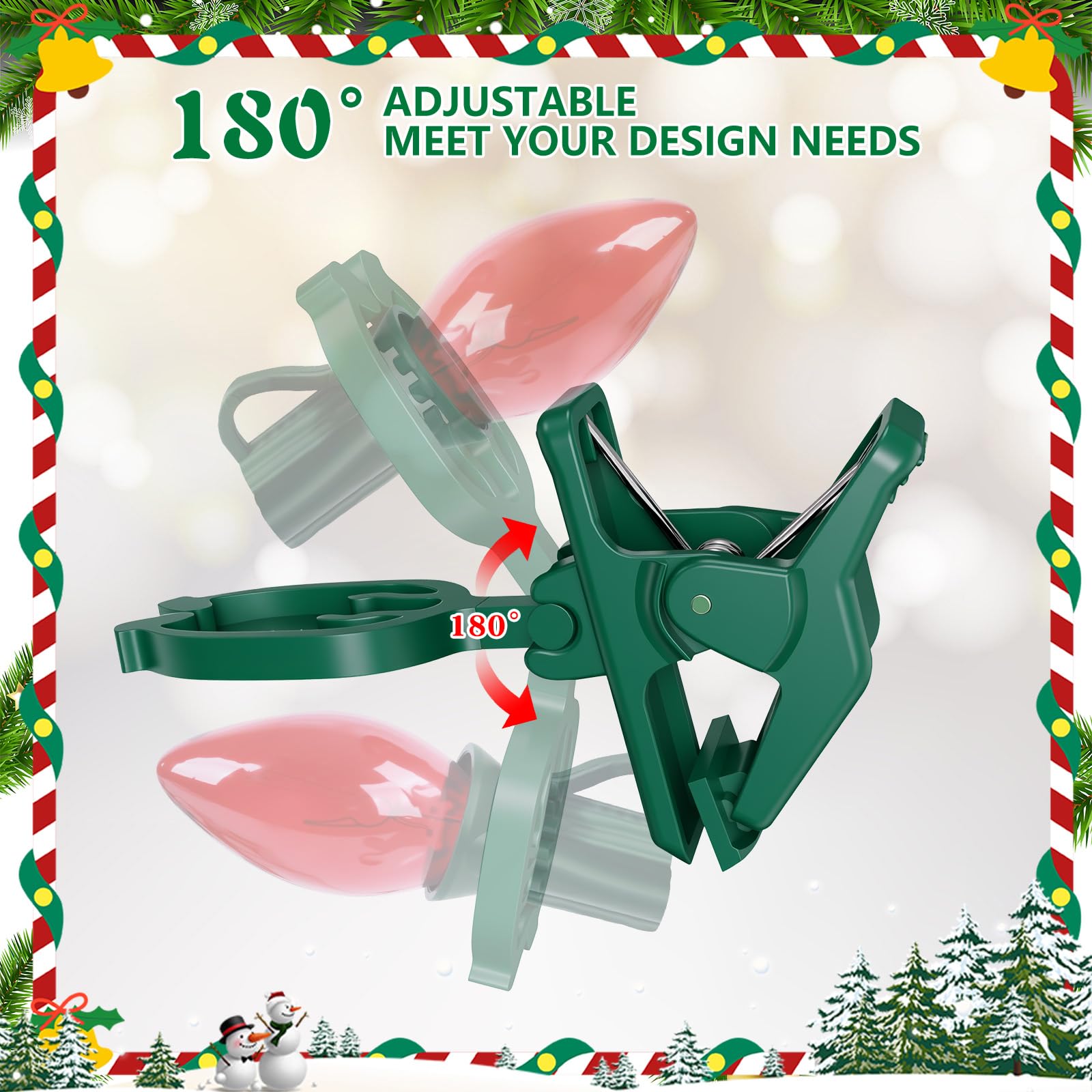KJX clip tenant une ampoule C9 garantissant maintien stable