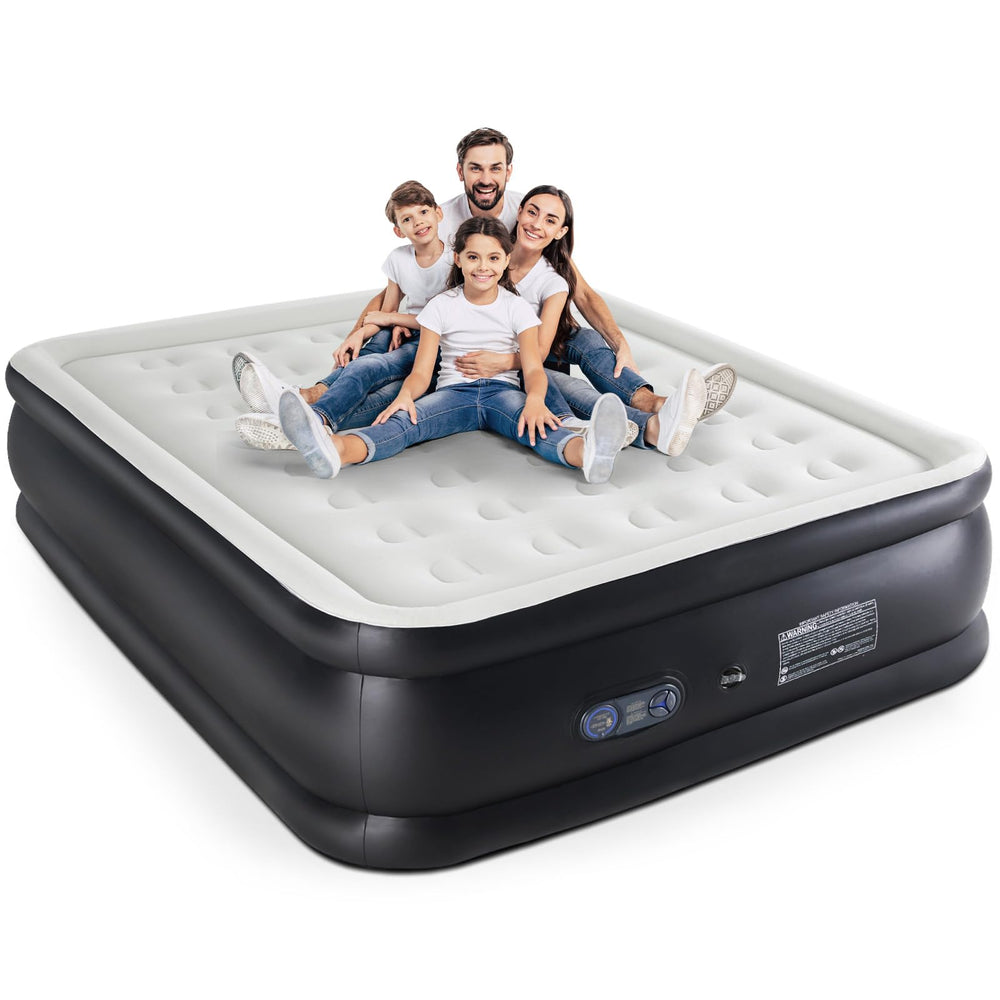 KMFurnila vue avant du matelas Queen, confort surélevé instantané