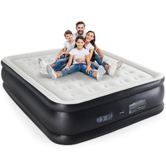 KMFurnila vue avant du matelas Queen, confort surélevé instantané