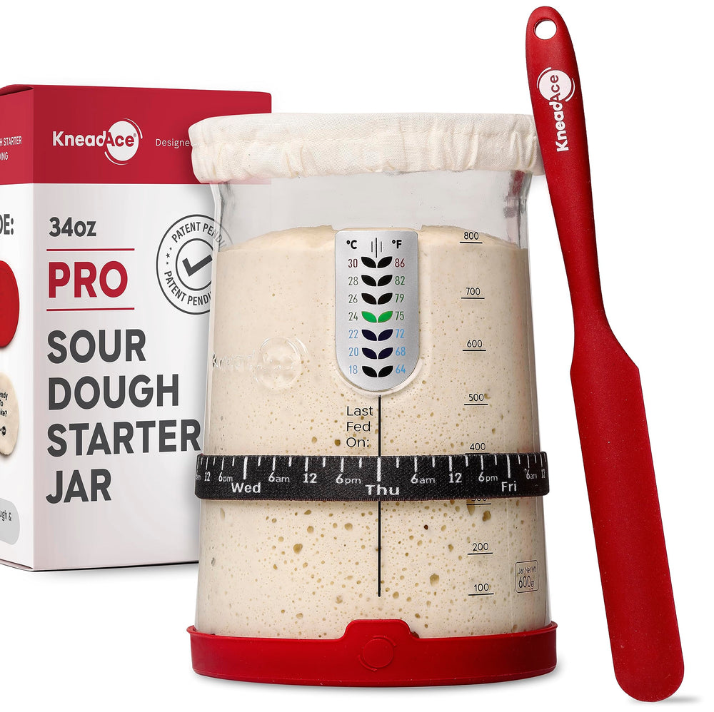 KNEADACE bocal 34 oz en vue frontale montrant design ergonomique et capacité