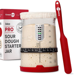 KNEADACE bocal 34 oz en vue frontale montrant design ergonomique et capacité