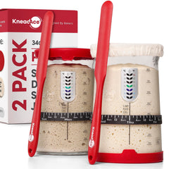 KNEADACE bocal face pleine capacité montrant le volume utile pour grandes fournées