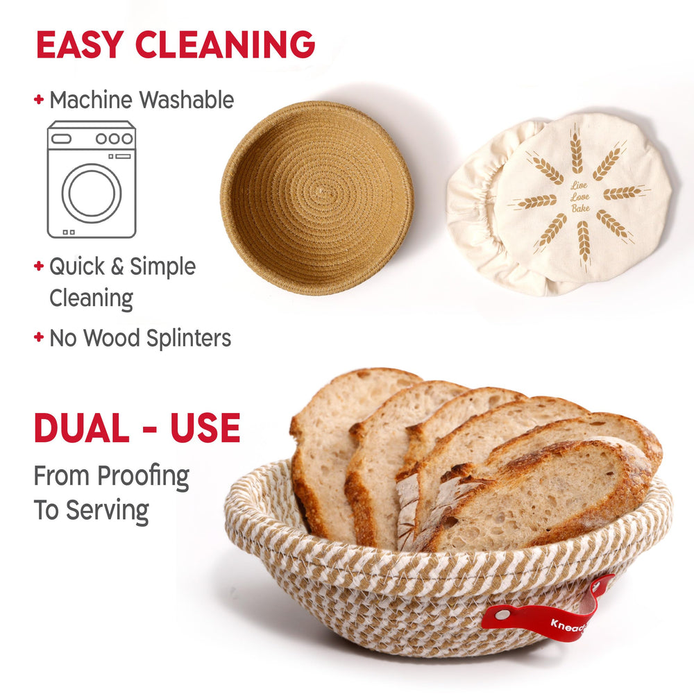 KneadAce coffret plat avec accessoires pour démarrer pain maison