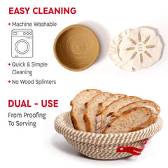 KneadAce coffret plat avec accessoires pour démarrer pain maison