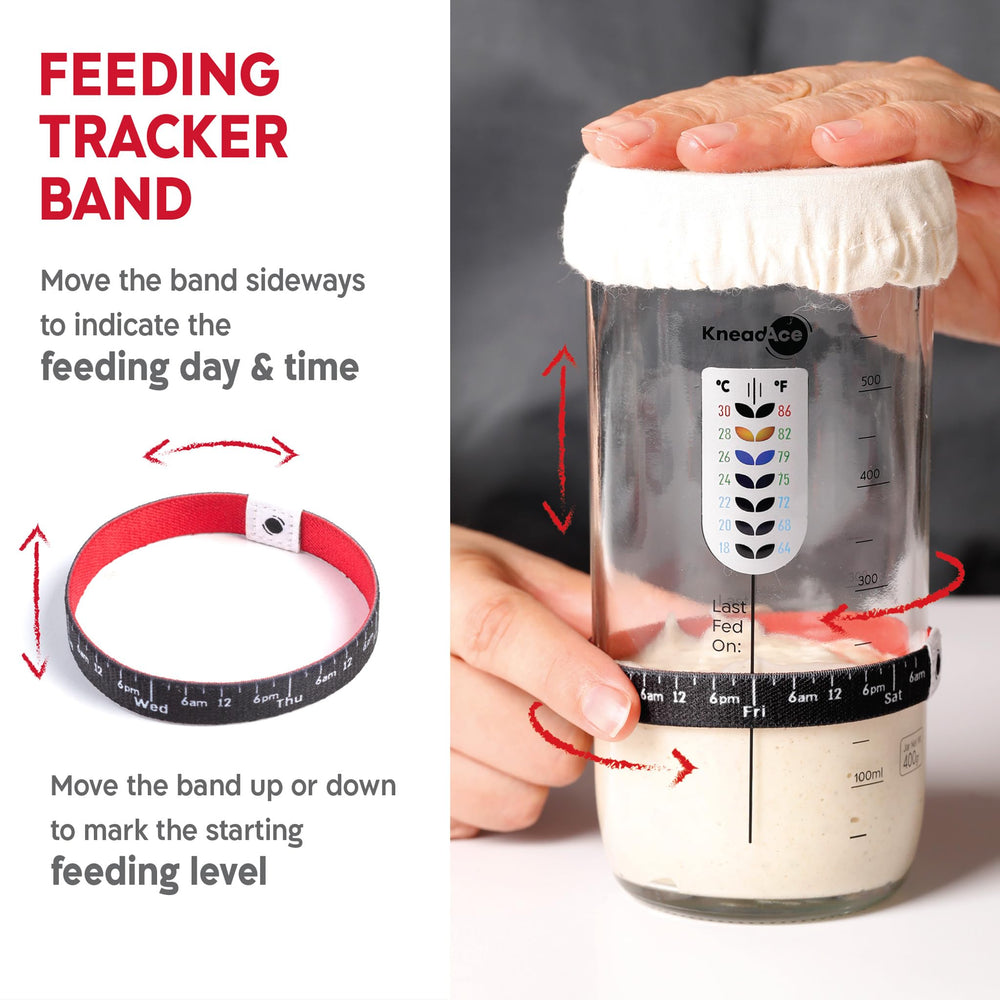 KNEADACE thermomètre et spatule accompagnant le pot pour gestes précis