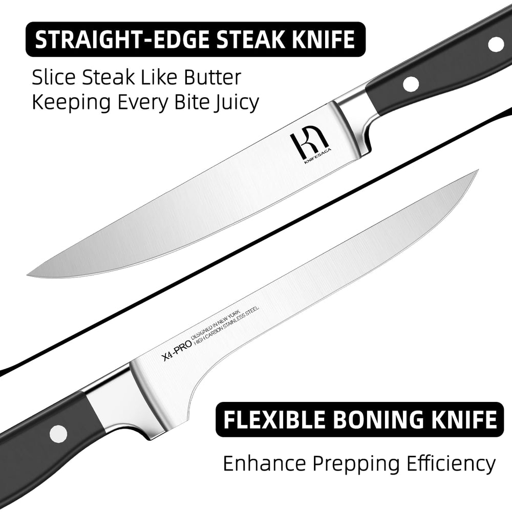 KnifeSaga fusil d'affûtage et ciseaux multifonctions pour entretien complet